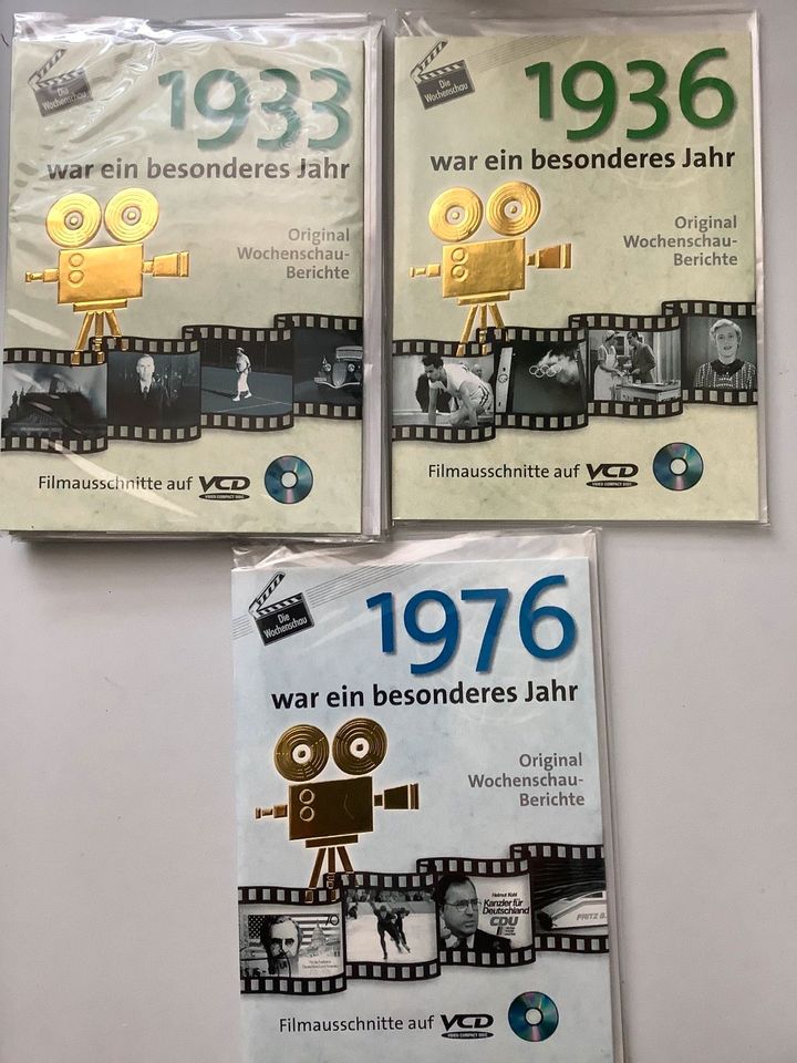 Geburtstag Karte Glückwunsch Wochenschau Jahrgang 1933 36 und 76 in Hamburg