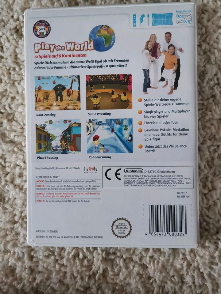 Nintendo Wii Spiele Play the World & Geburtstag in Wandlitz