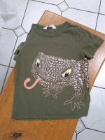 Tolles T-Shirt H&M, Gr. 98/104 khaki mit Echse Nordrhein-Westfalen - Krefeld Vorschau