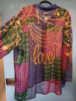 Neu Bluse Gr. 50 Schiffhauer Love bunt kariert Glamour gold Nordrhein-Westfalen - Heinsberg Vorschau