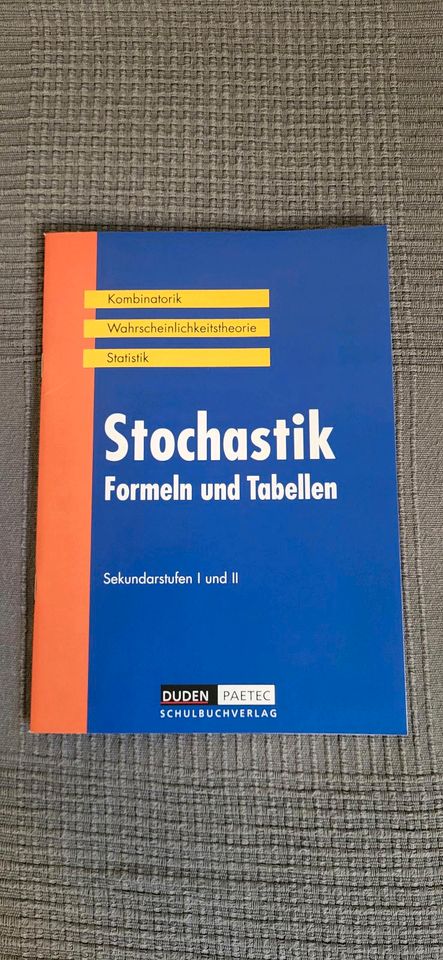Stochastik Formeln und Tabellen Sekundarstufen 1 und 2, NEU!!! in Magdeburg