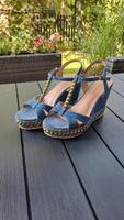 Sandalen / Sandaletten aus Jeans mit Keilabsatz Bayern - Poing Vorschau