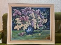 Blumenstrauß Blumen Ölgemälde mit Holzrahmen 68x77cm Einzelstück Niedersachsen - Nordstemmen Vorschau