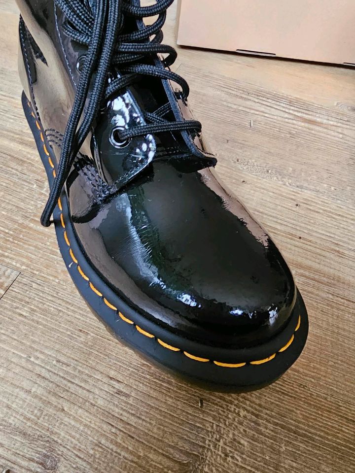 Dr. Martens Stiefeletten, Lackleder, Stiefel in Koblenz