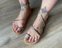 leichte elegante Sandalen Echtleder-Riemchen Sachsen - Großröhrsdorf Vorschau