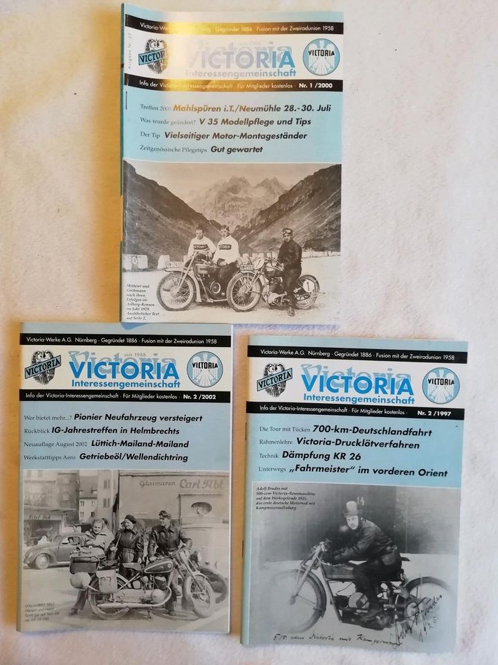 Victoria Motorrad Hefte IG Interessengemeinschaft in Kirchberg