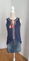 Neu Vero Moda Top Gr.XS Stickereien Bommel blau Sommer Baden-Württemberg - Reutlingen Vorschau
