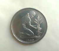 50 Pfennig Münze 1990 J Deutschland Berlin - Tempelhof Vorschau