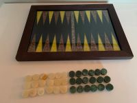 Raffiniertes Backgammon-Brett mit Marmor Spielfiguren Düsseldorf - Flingern Nord Vorschau