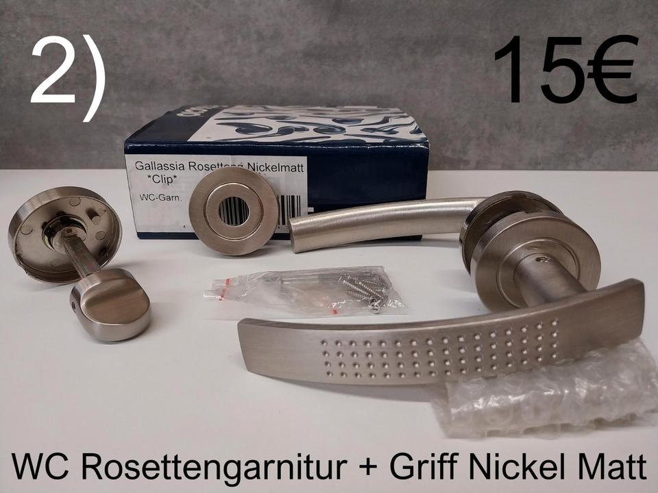 Türgriff Sets RESTPOSTEN nur 7€ WC/BB Rosettengarnituren | Würth in Hockenheim