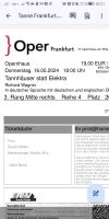 Tannhäuser Frankfurt 16.5.2024 2x 19 Eueo Pankow - Prenzlauer Berg Vorschau