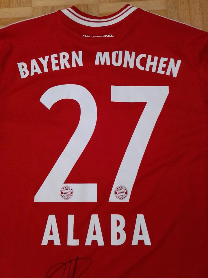 FCB FC Bayern Trikot David Alaba signiert Untetschrift/Autogramm in Wenzenbach