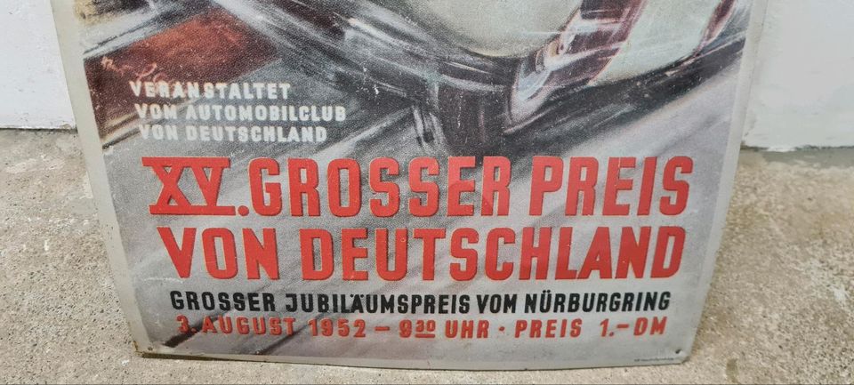 Dachbodenfund " Blechschild Grosser Preiss von Deutschland 1952" in Bad Sachsa