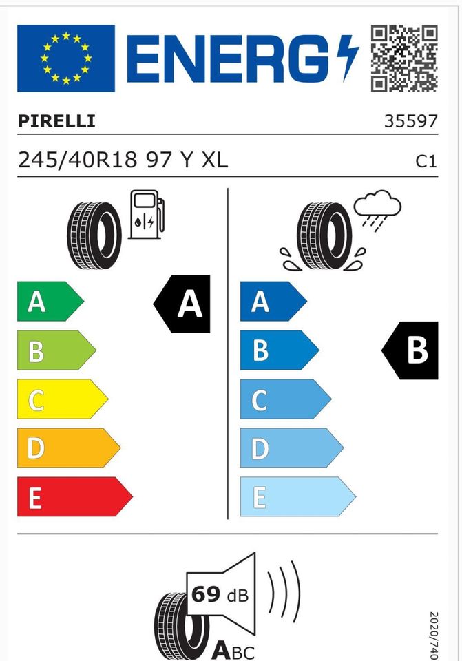 4x Sommerreifen NEU 245 40 R18 97Y Pirelli P7 MO Mercedes optimie in Haiger