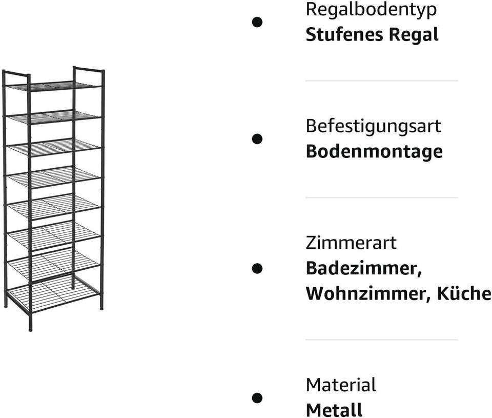 Schuhregal mit 8 Etagen,✅✅✅,LMR028B01x2 in Essen