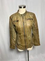 Tom Tailor Lederjacke aus echtem Schafsleder in Olivgrün Bayern - Vöhringen Vorschau