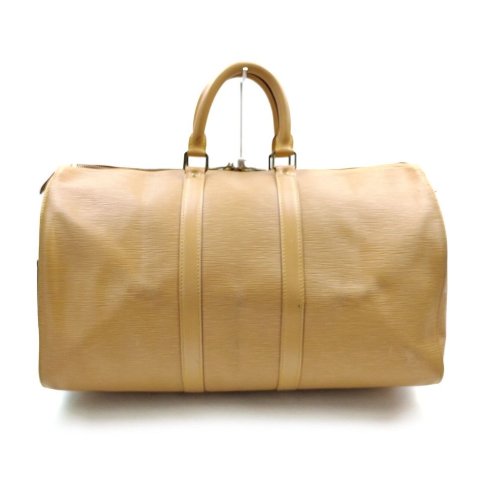 Louis Vuitton Keepall 45 Epi Leder Beige Boston Weekender Tasche in Durbach