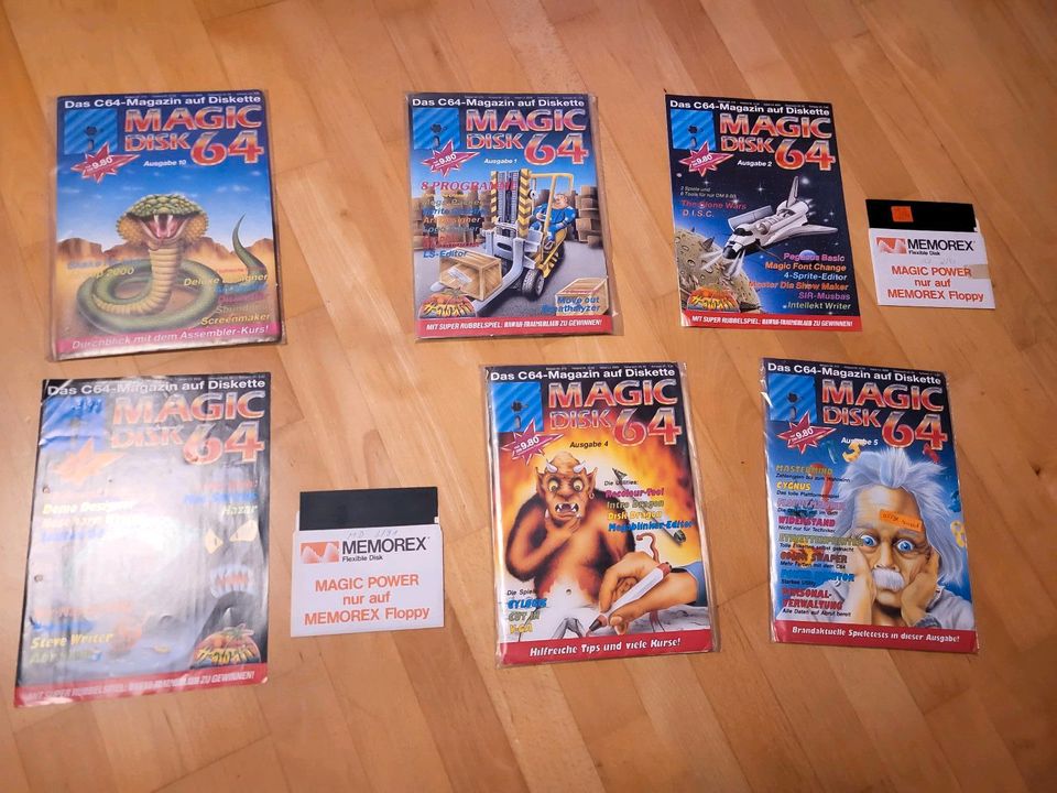 Magic Disk 64, C64 Spiele,  C64 Magazin 1990, 1991, 1992, 1993 in Jever