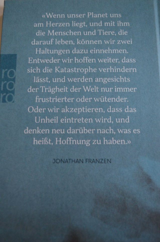 Wann hören wir auf, uns etwas vorzumachen?  Jonathan Franzen in Hamburg