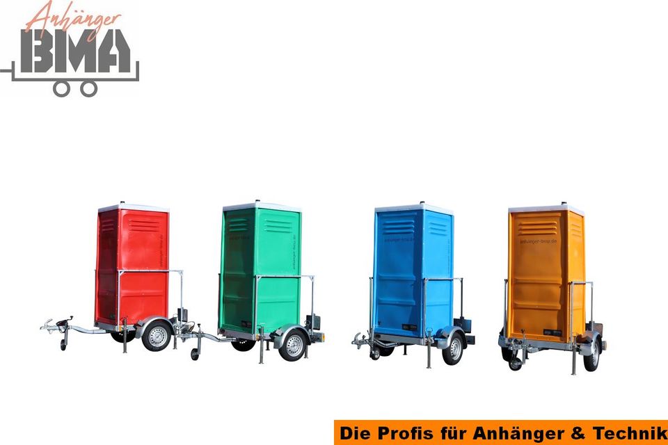 Anhänger BMA TO1 das mobile Baustellen WC Bautoilette made by BMA in Mühlhausen im Täle