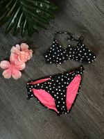 Bikini Badesachen Badeanzug Mädchen Urlaub 134 140 pink schwarz Sachsen-Anhalt - Weißenfels Vorschau