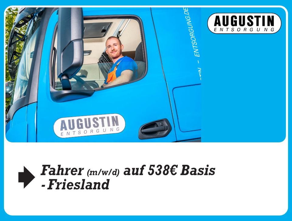 Fahrer (m/w/d) auf 538,00 € Basis - Friesland in Schortens