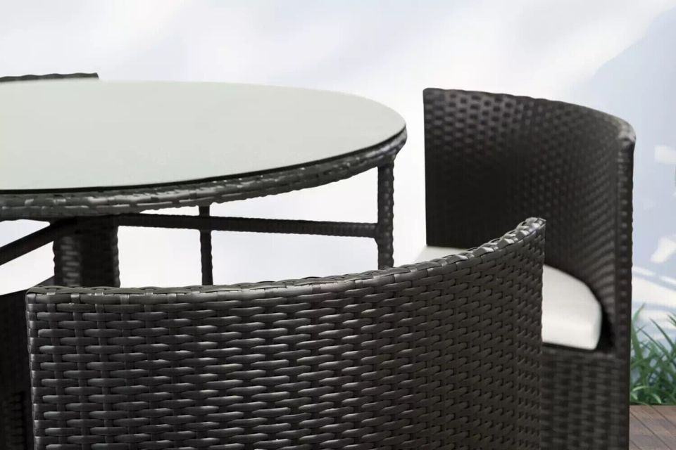 Luxus Rattan Bar Set Mallorca für 4 Personen Polyrattan Lounge Se in Hofkirchen