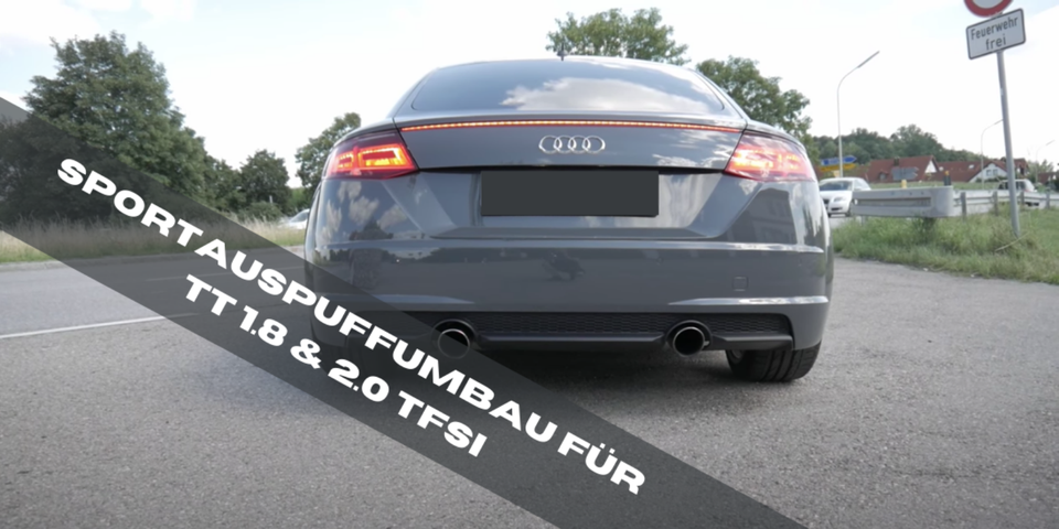 Audi TT 1.8 2.0 TFSI 8S Sportauspuff Umbau Abgasanlage ESD MSD in Reichertshofen