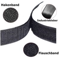 10m  x 10mm Klettband Selbstklebend in Schwarz Bayern - Sulzberg Vorschau