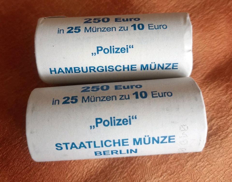 TAUSCHE 10,-€ Sondermünze Gedenkmünze Polizei in Jülich