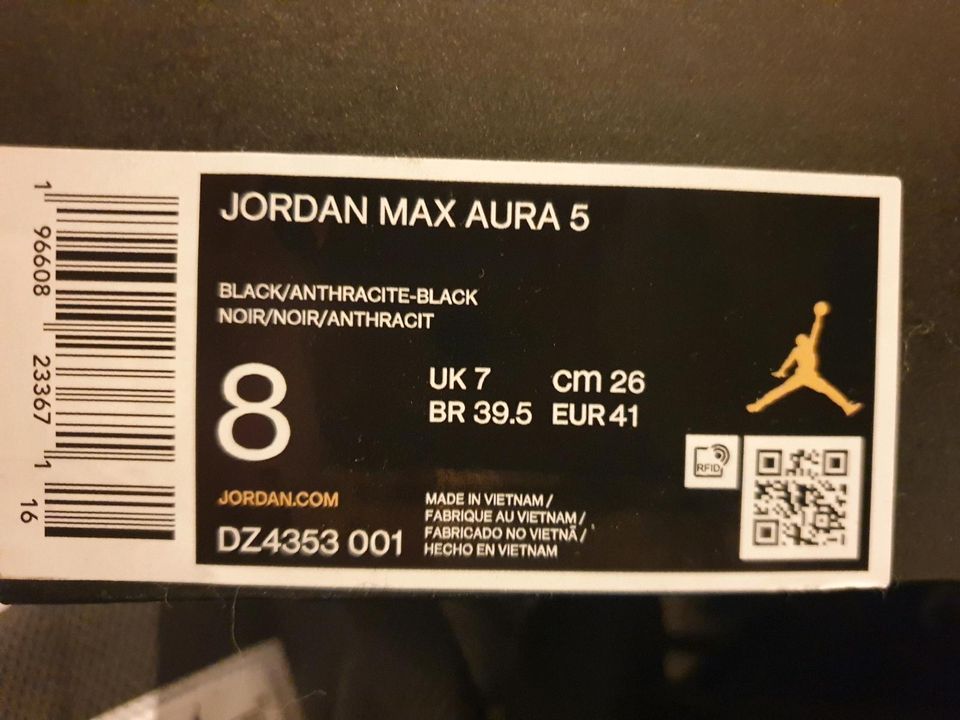 Nike Jordan Max Aura 5 - Gr. 41 - Black in Neumünster