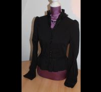 Punk Rave Gothic Victorian Mittelalter Bluse schwarz Gr. M (S) Brandenburg - Velten Vorschau