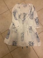 Tunika Strandkleid weiß blau mit Ananas Gr. M Bayern - Büchenbach Vorschau