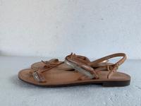 Geox Sandalen beige silber Leder Größe 40 Nürnberg (Mittelfr) - Oststadt Vorschau
