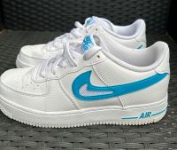 Original Nike Air Force weiß türkis Gr. 38 top schau rein Brandenburg - Trebbin Vorschau