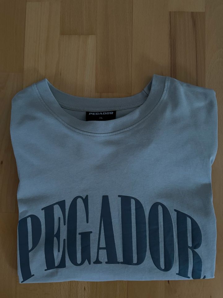 Pagador T-Shirt mit Brand-Schriftzug in hellgrau in Vöhringen