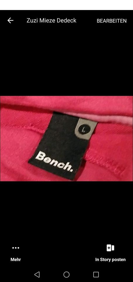 BENCH. Longpullover lila u. Pink gr. L in Flensburg