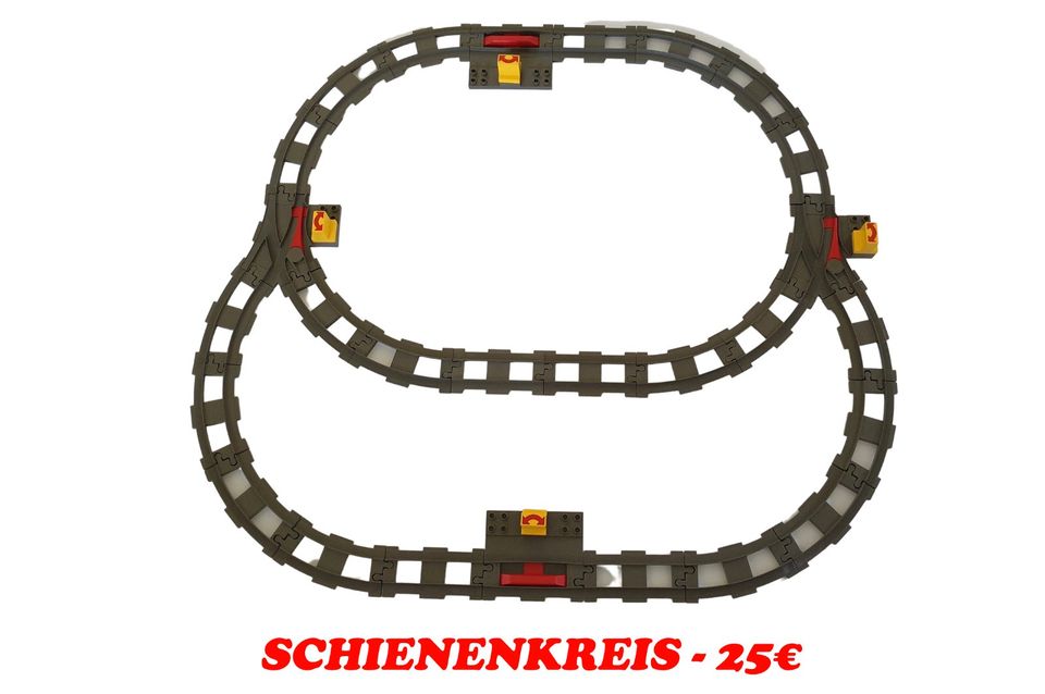 ⭕ Lego Duplo Eisenbahn Schienen Gebogene Gerade Weichen Brücke  ⭕ in Pforzheim