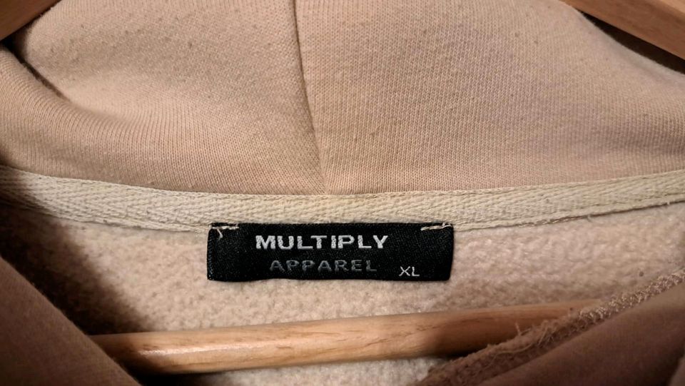 Multiply Apparel Hoodie Herren beige XL wie NEU in Weyhe