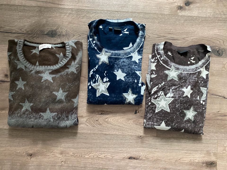 3x Sternen Damen Pullover 42/44 XL einer von Poolgirl ab €10 in Haar