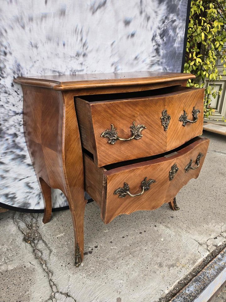 Alt Barock-Stil Nussbaum Kommode Anrichte Sideboard Alt Massiv Ho in Groß-Gerau