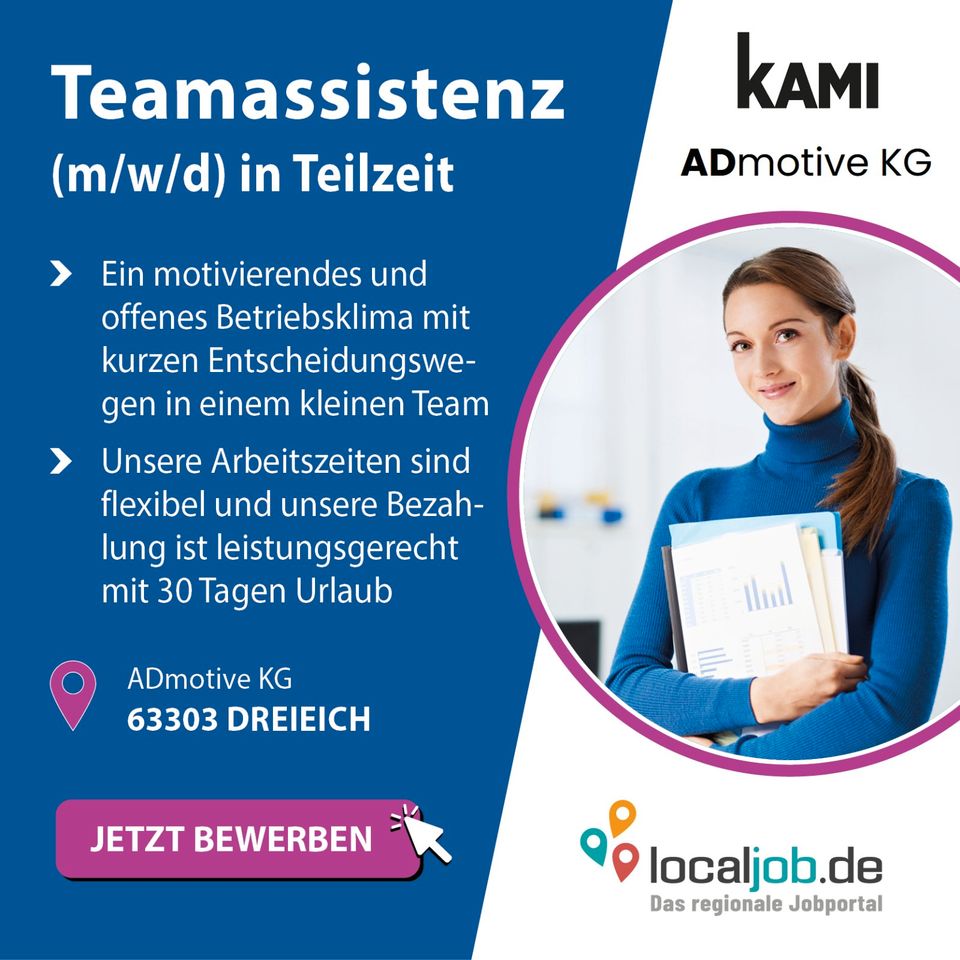 Teamassistenz (m/w/d) in Dreieich gesucht | www.localjob.de in Dreieich