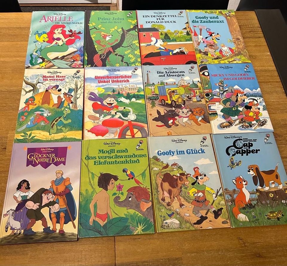 Vintage Disney Bücher aus 70er,80,90er Jahre in Langgöns
