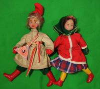 2 sowjetische Puppen UdSSR Spielzeugfabrik 8 März Moskau Vintage Hessen - Offenbach Vorschau