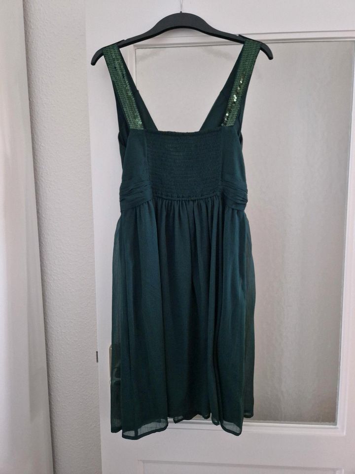 Kleid grün türkis mit Pailletten Größe L, Vero Moda, wie Neu in Hamburg