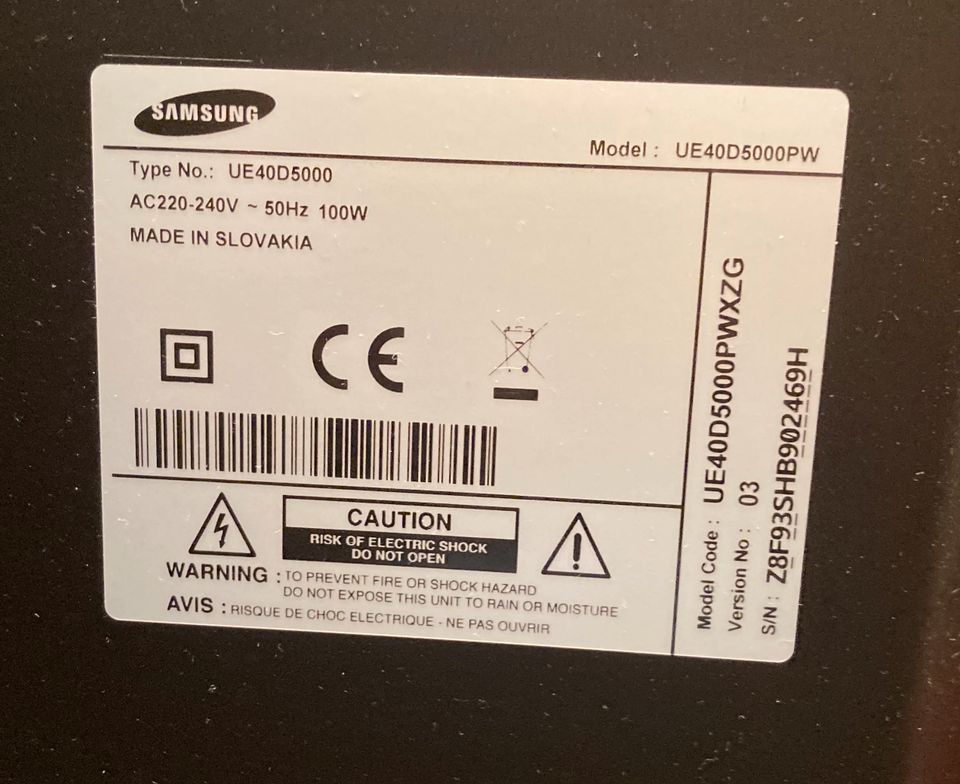 Samsung UE40D500 (43 Zoll) in Dormagen