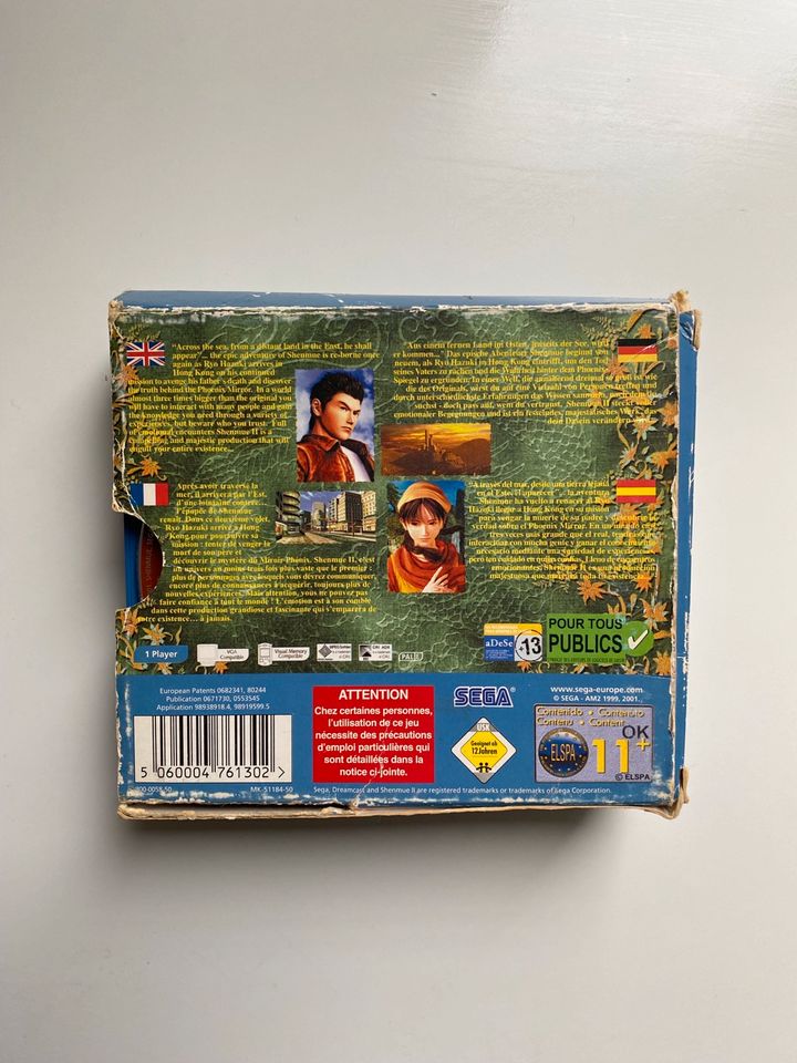 Sega Dreamcast Shenmue II, Spiel, vollständig in Porta Westfalica
