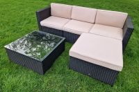Polyrattan Gartenmöbelset Lounge mit Sofa Hocker Tisch Thüringen - Ilmenau Vorschau