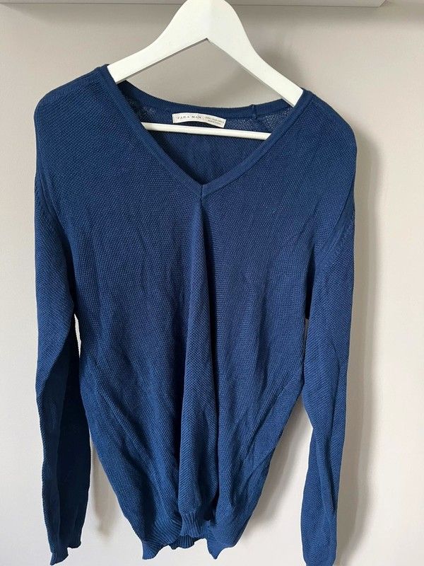 Royalblauer Pullover von Zara Men, Gr. XL in Panketal