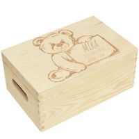 Holzbox Personalisiert zur Geburt - 30x20cm Aufbewahrungsbox Nordrhein-Westfalen - Heiden Vorschau